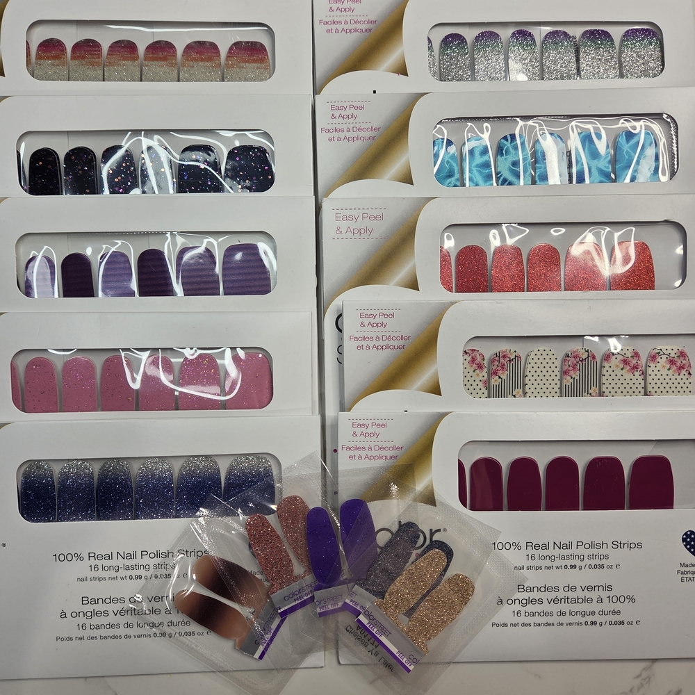 Grab Bag # 18: Colorful Nail Polish Strips Set